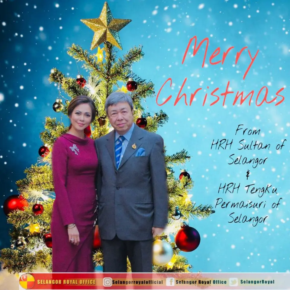 Sultan of Selangor Christmas Greetings