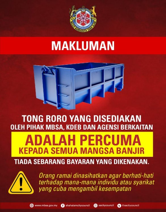 RoRo bins provided by local council, KDEBWM are free — Exco - Selangor ...