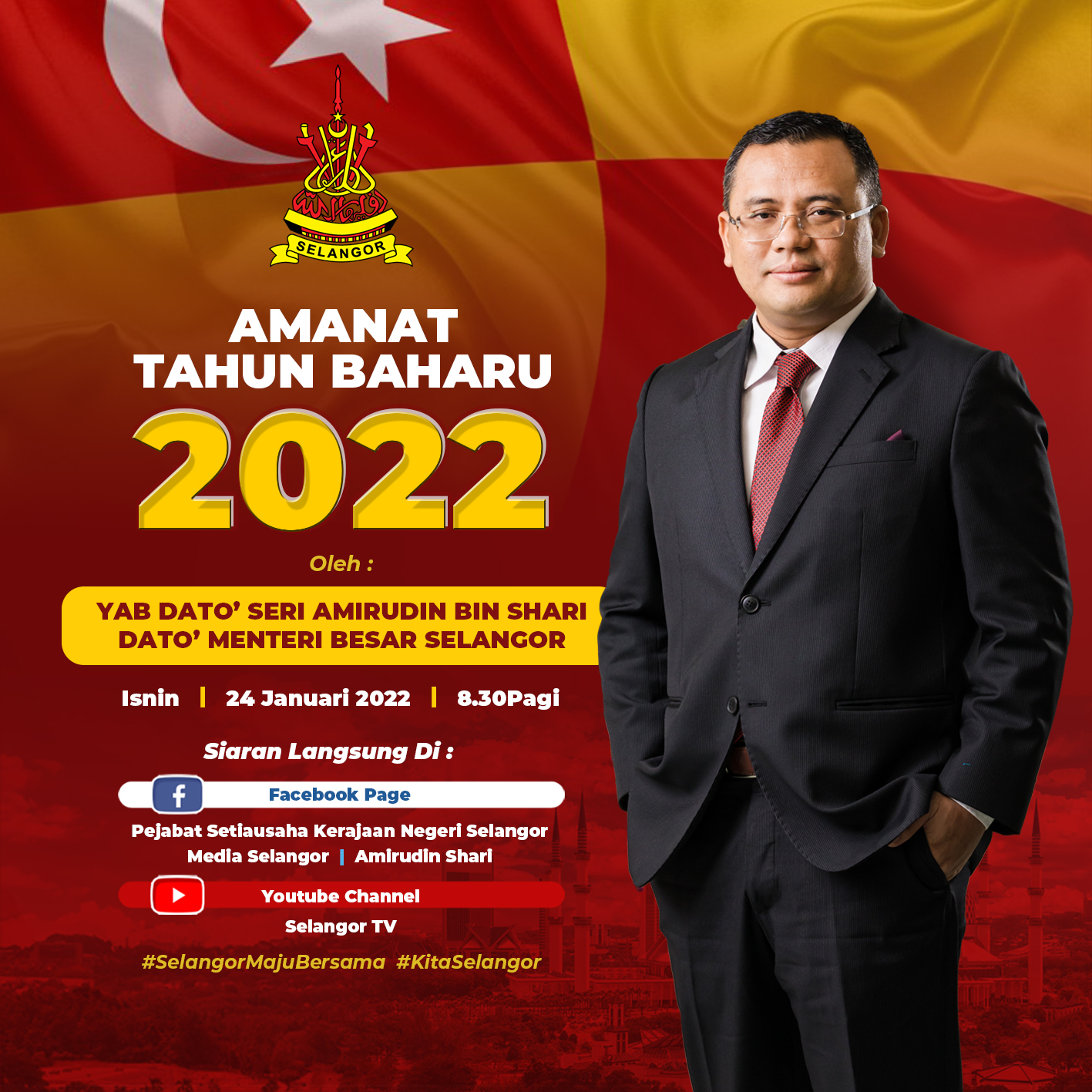 MB to deliver New Year’s message on Monday - Selangor Journal