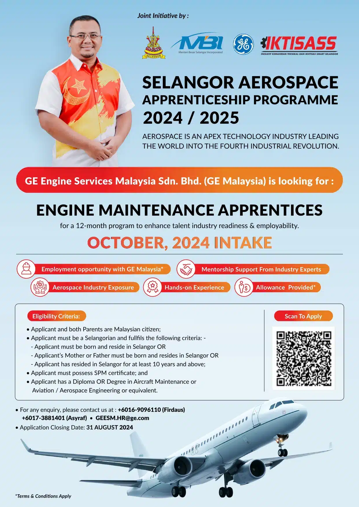 Selangor offers one-year aircraft maintenance course for residents ...