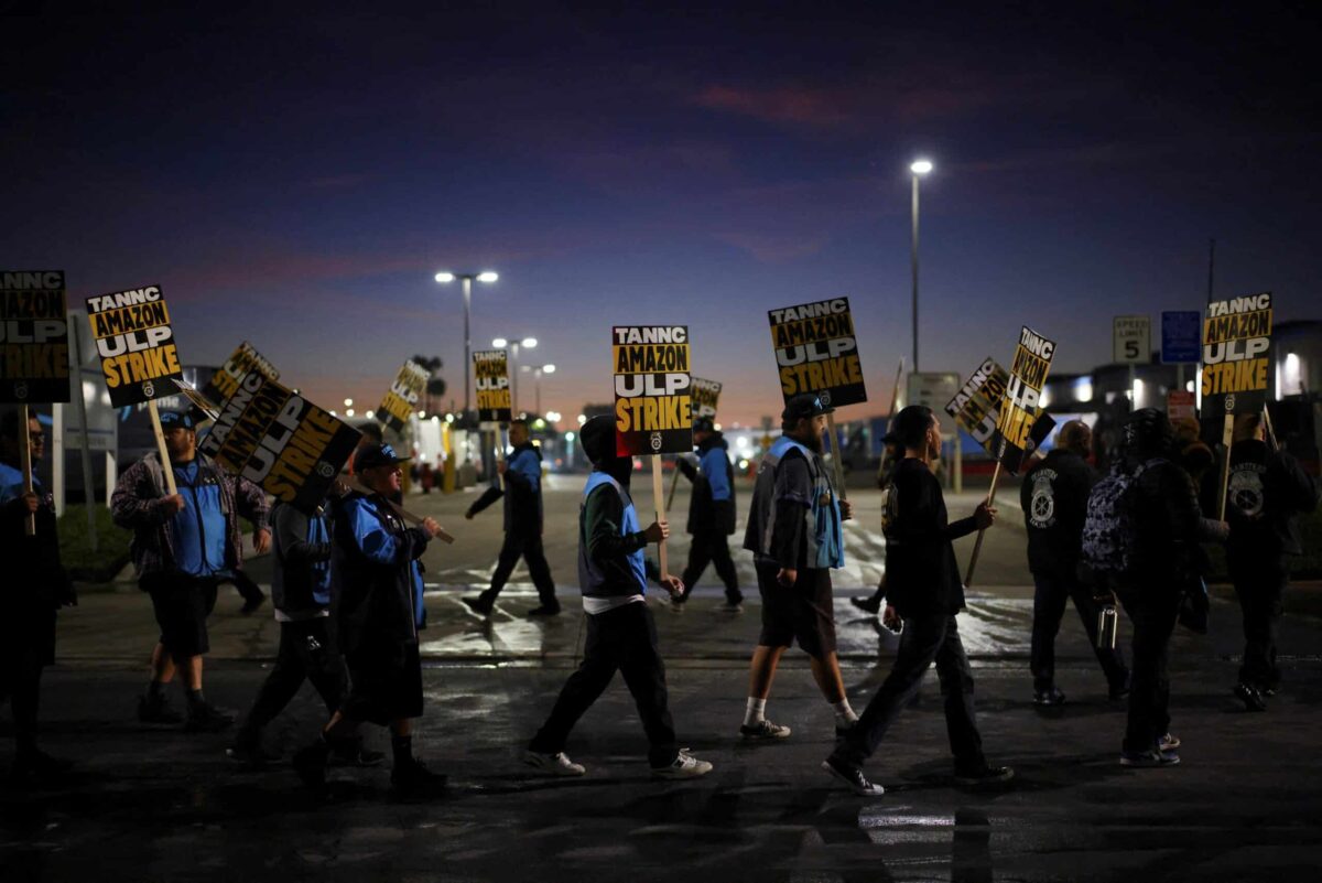 Amazon workers launch strike in US amid holiday shopping season